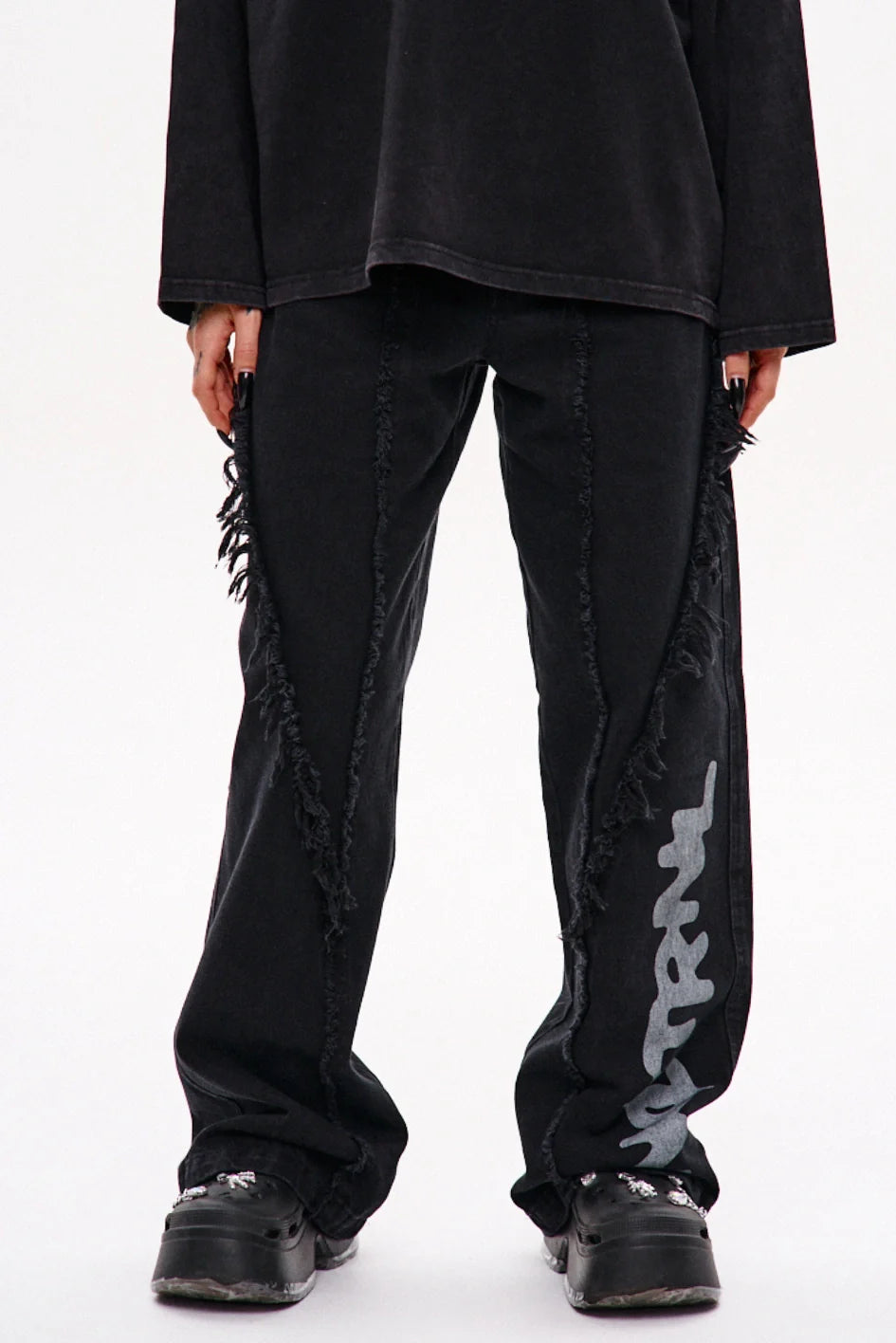 Jeans and sweatpants