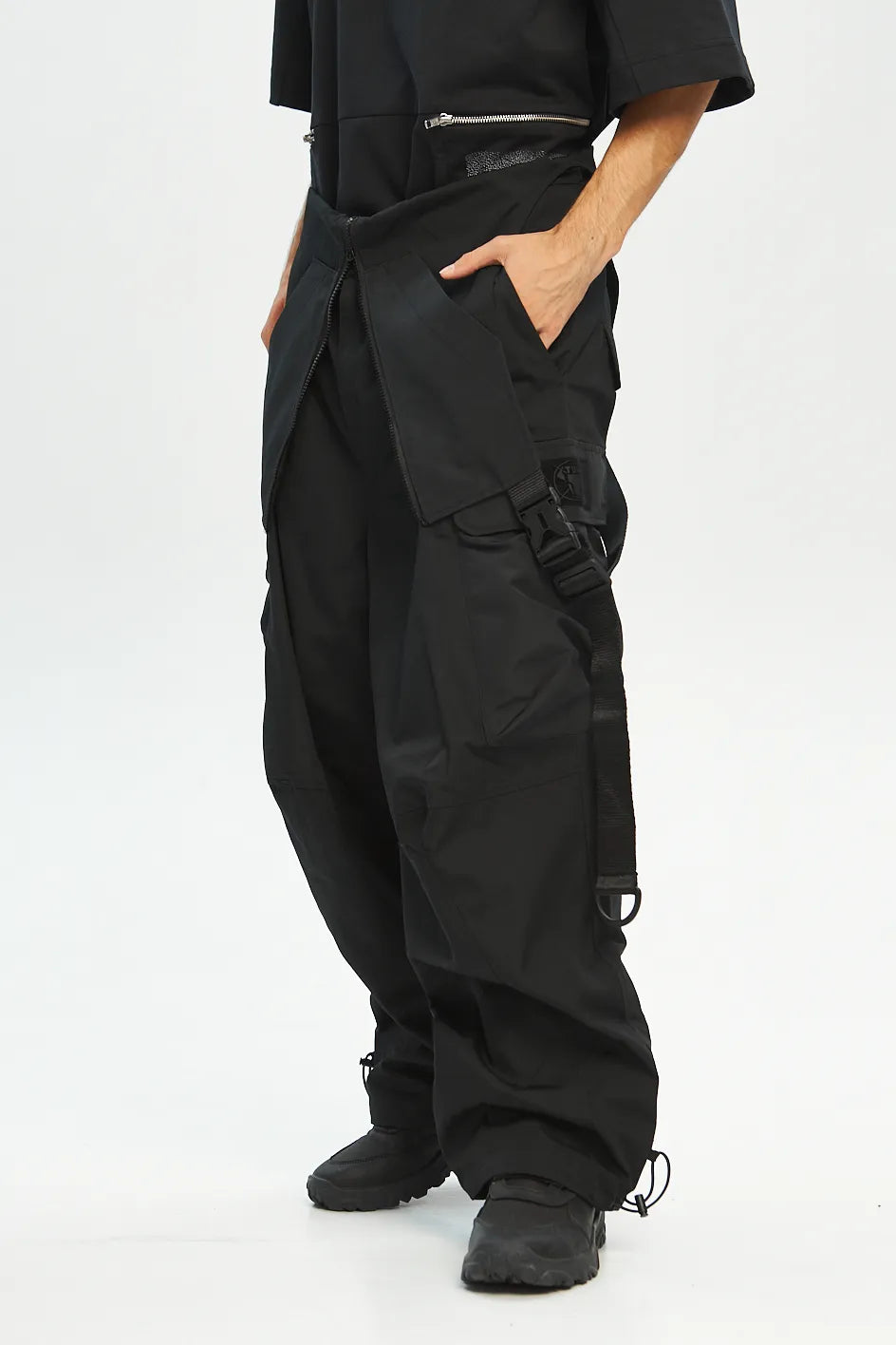 Cargo Overall Pants “Raven”