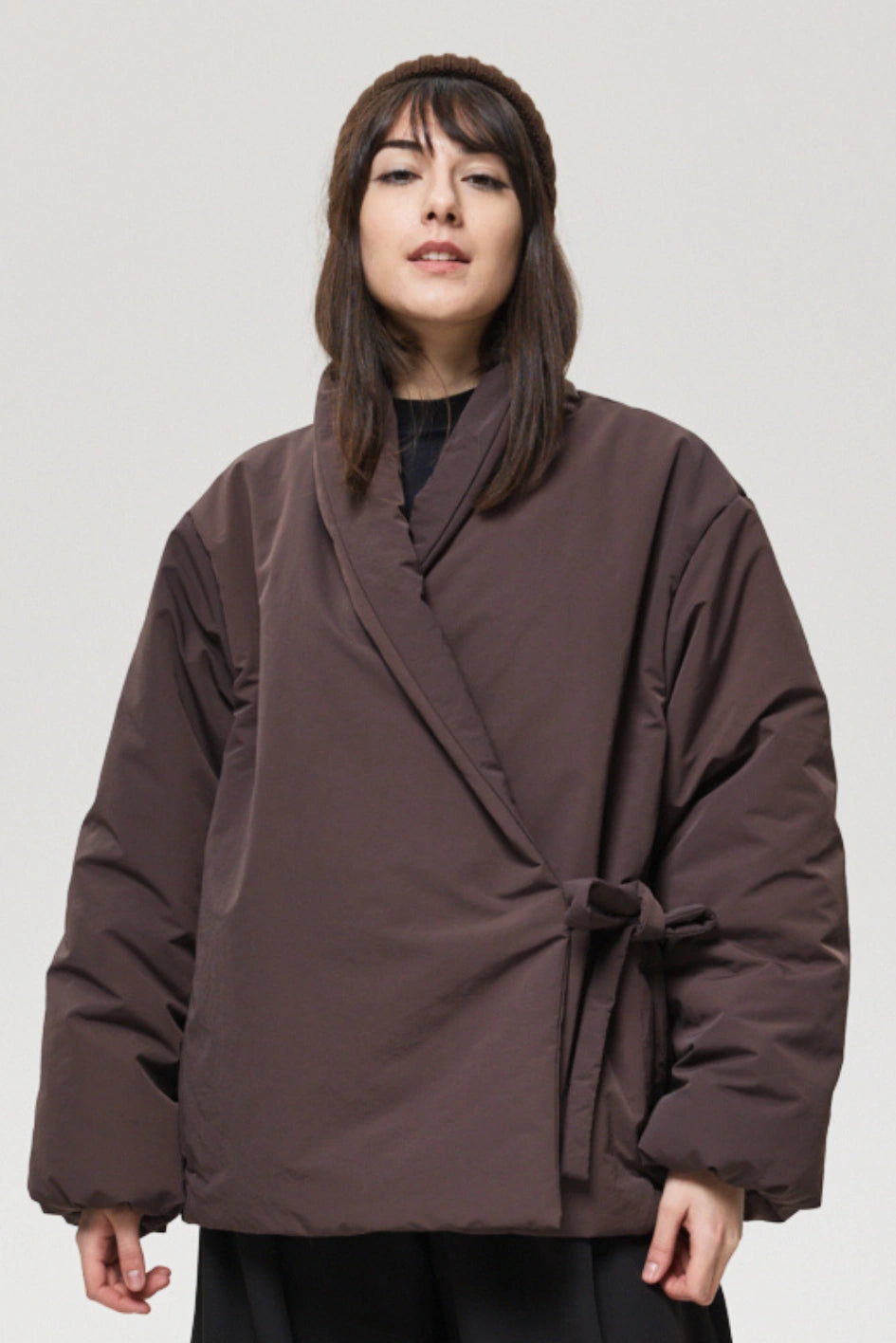 Kimono jacket insulated with synthetic down "Mariko"