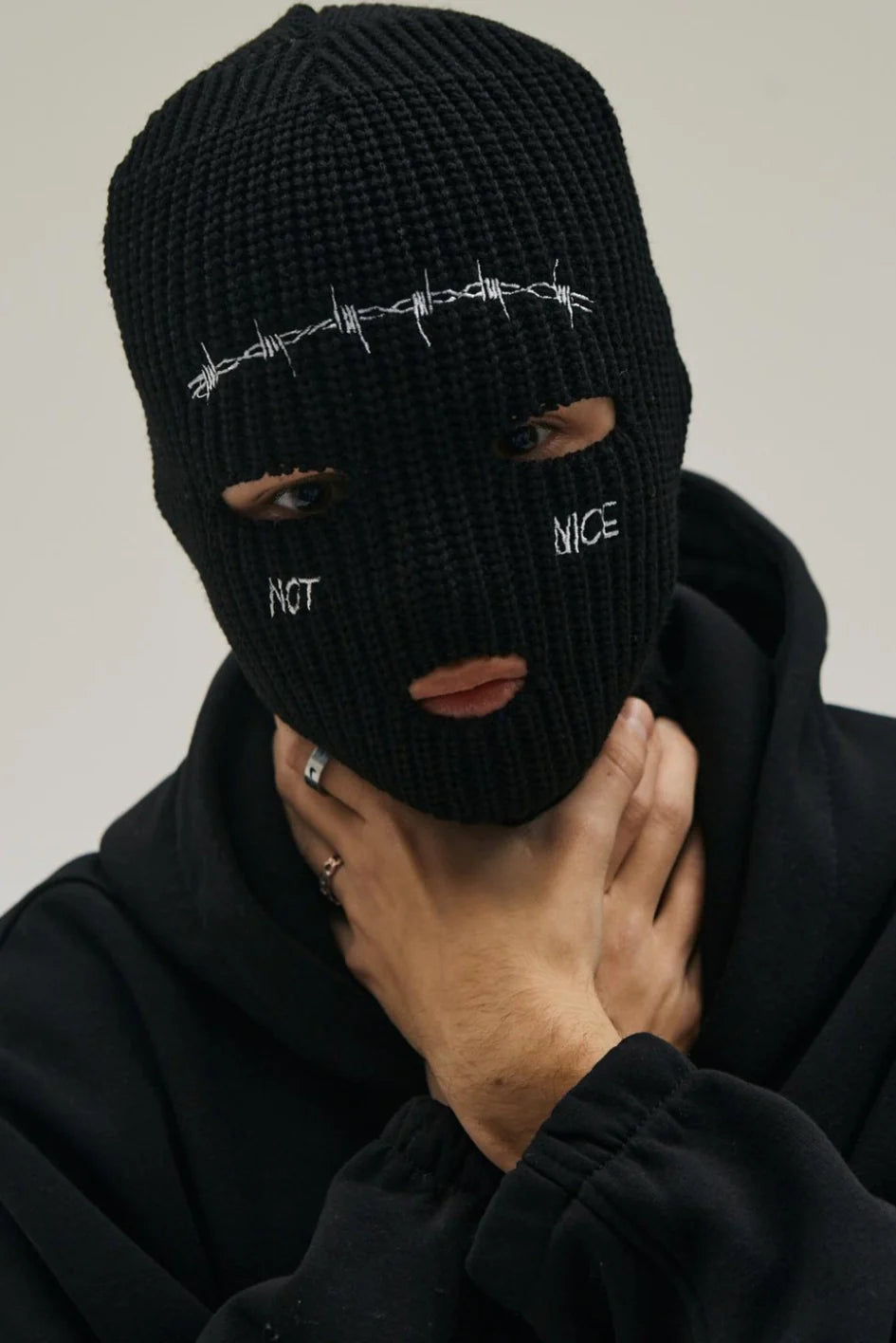 Knitted Balaclava "Wire"