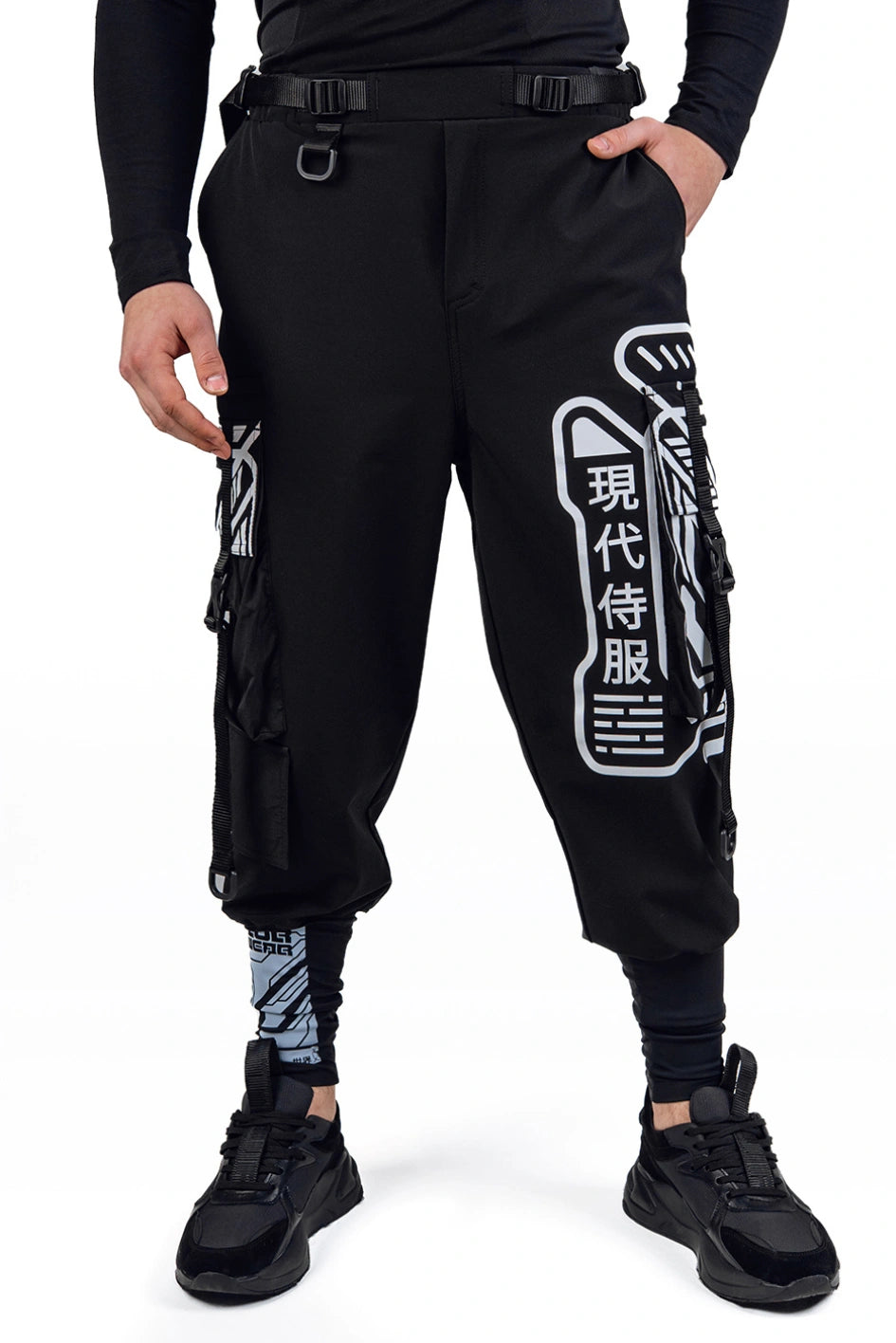 Cargo pants with prints “Yoshida”