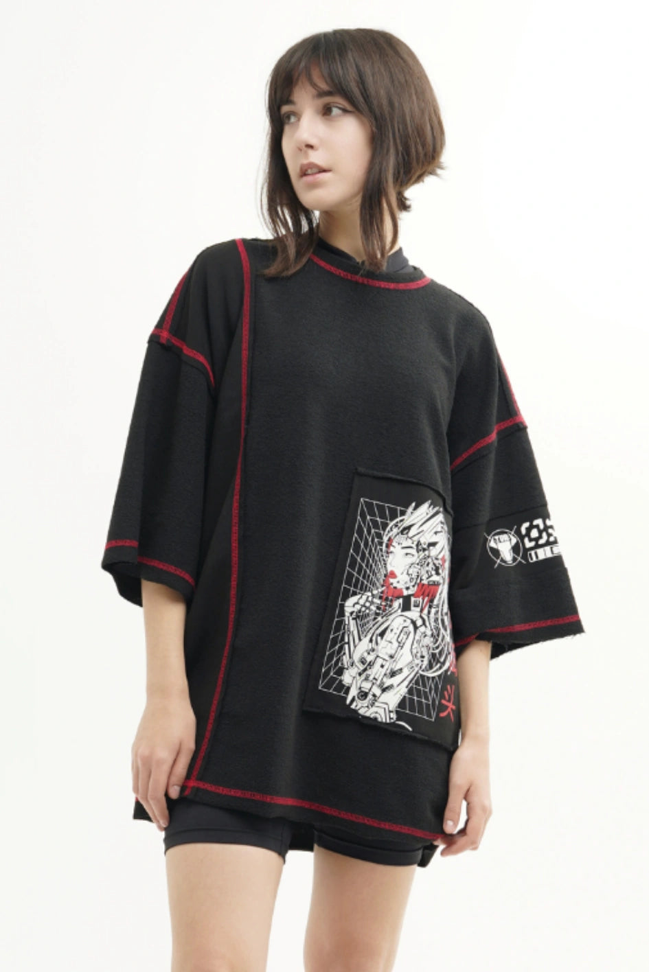 Oversized T-shirt "SM-2419"