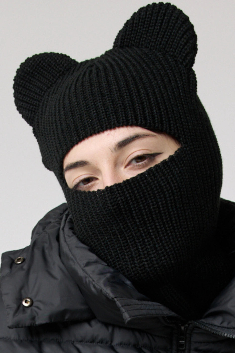 Knitted Balaclava "Bear"