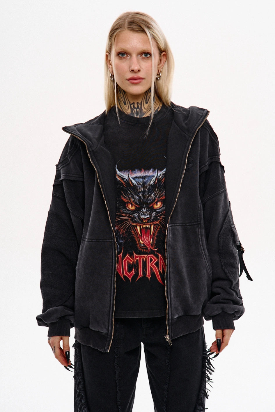 Oversized Zip Hoodie NCTRNL “Stillstone”