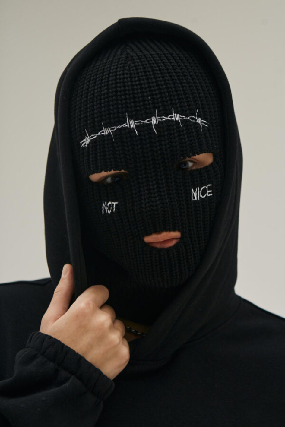 Knitted Balaclava "Wire"