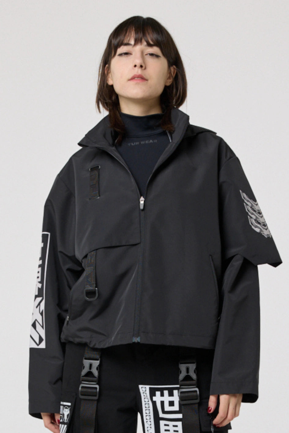 Cyberpunk-style windbreaker "Argent"