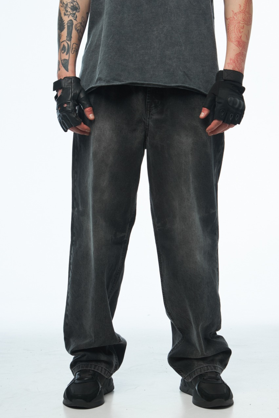 Baggy Jeans with Washed Effect