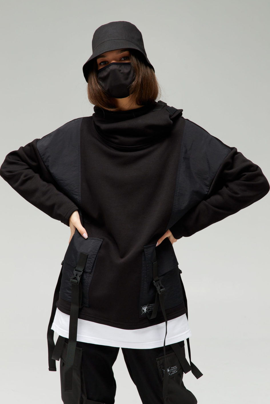 Hoodie with T-shirt Layer Effect "Motaro"