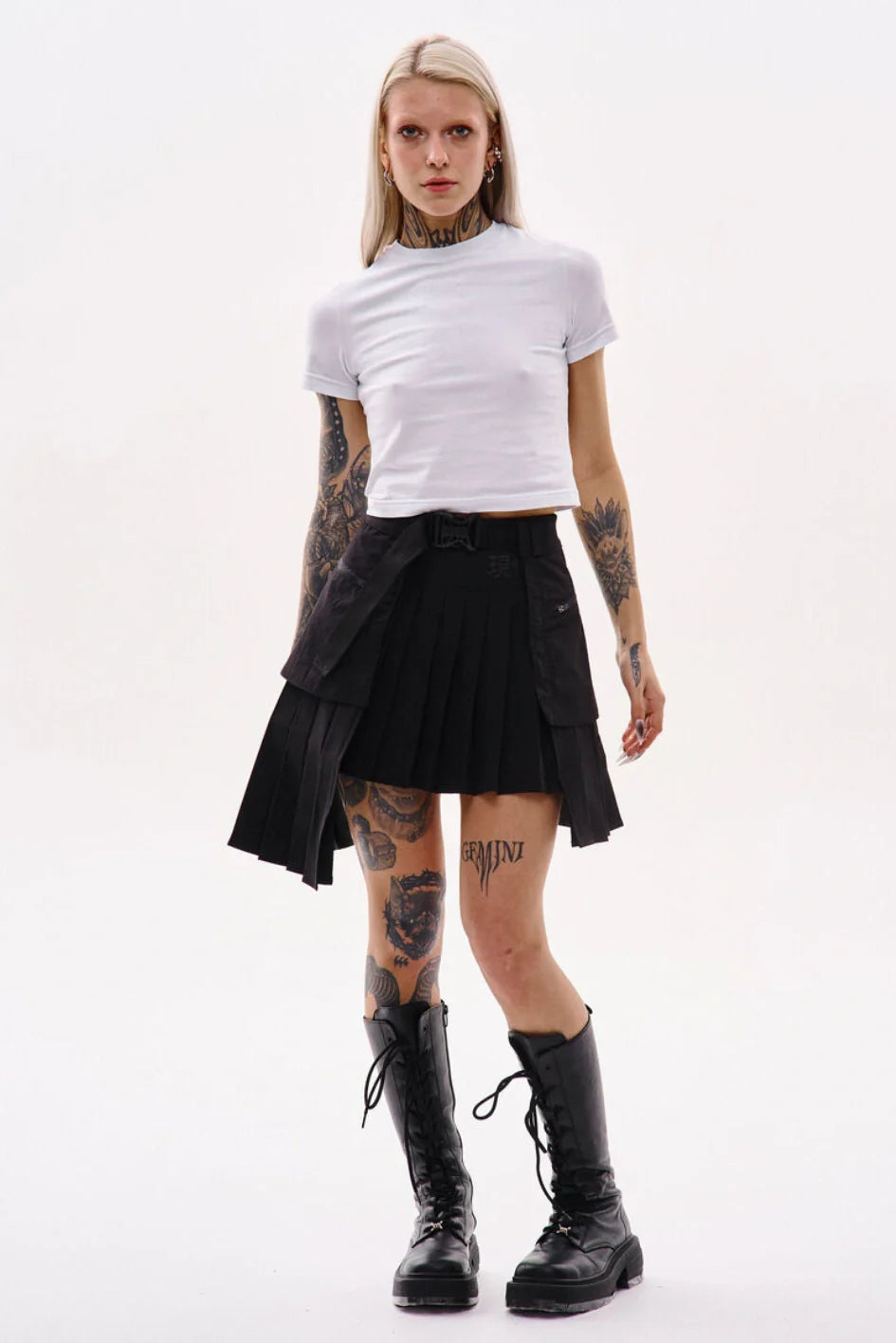 Wrap skirt "Darkness"