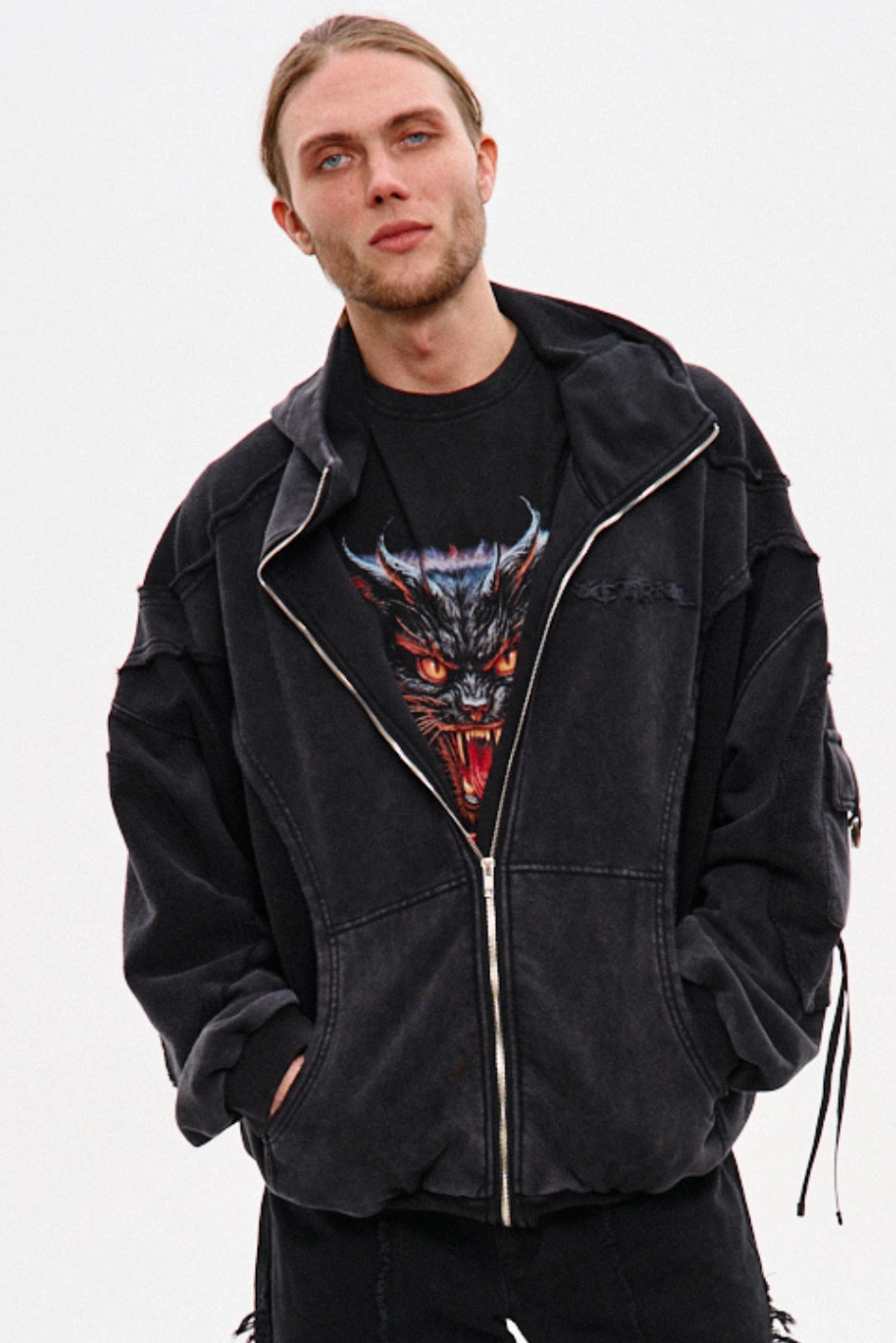 Men’s Oversized Zip Hoodie NCTRNL “Stillstone”