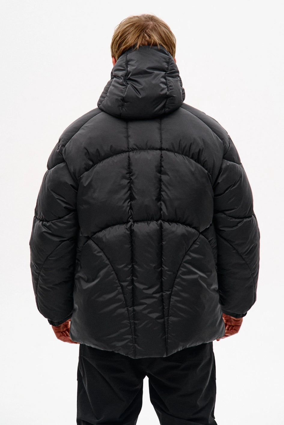 Winter jacket with a detachable hood “Bizon”