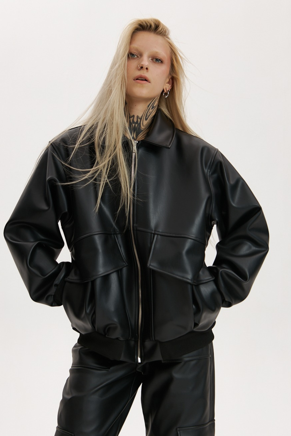 Leather Oversized Jacket "Hardy"