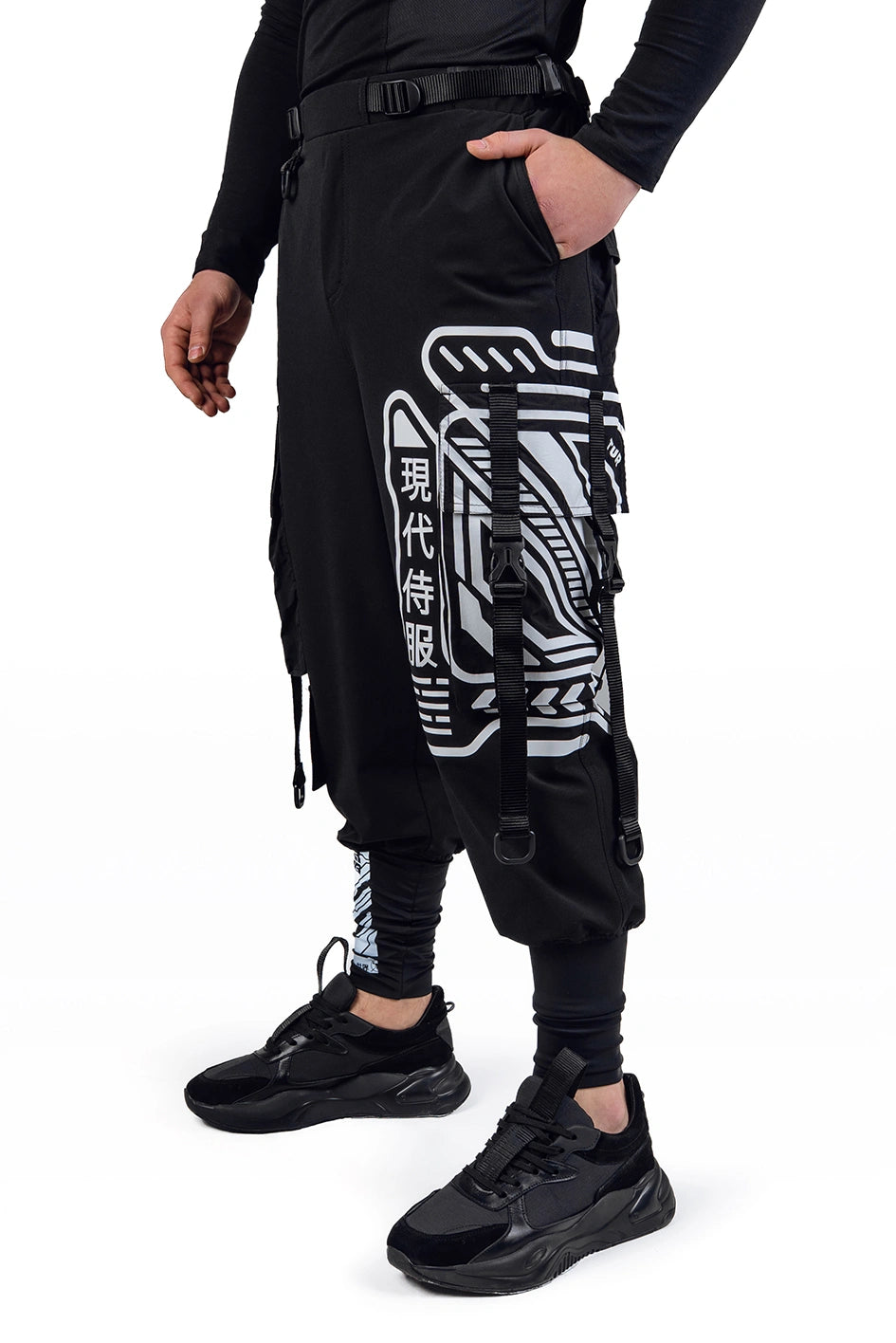 Cargo pants with prints “Yoshida”