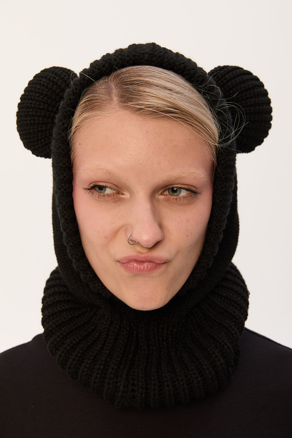 Knitted balaclava-snood "Teddy"