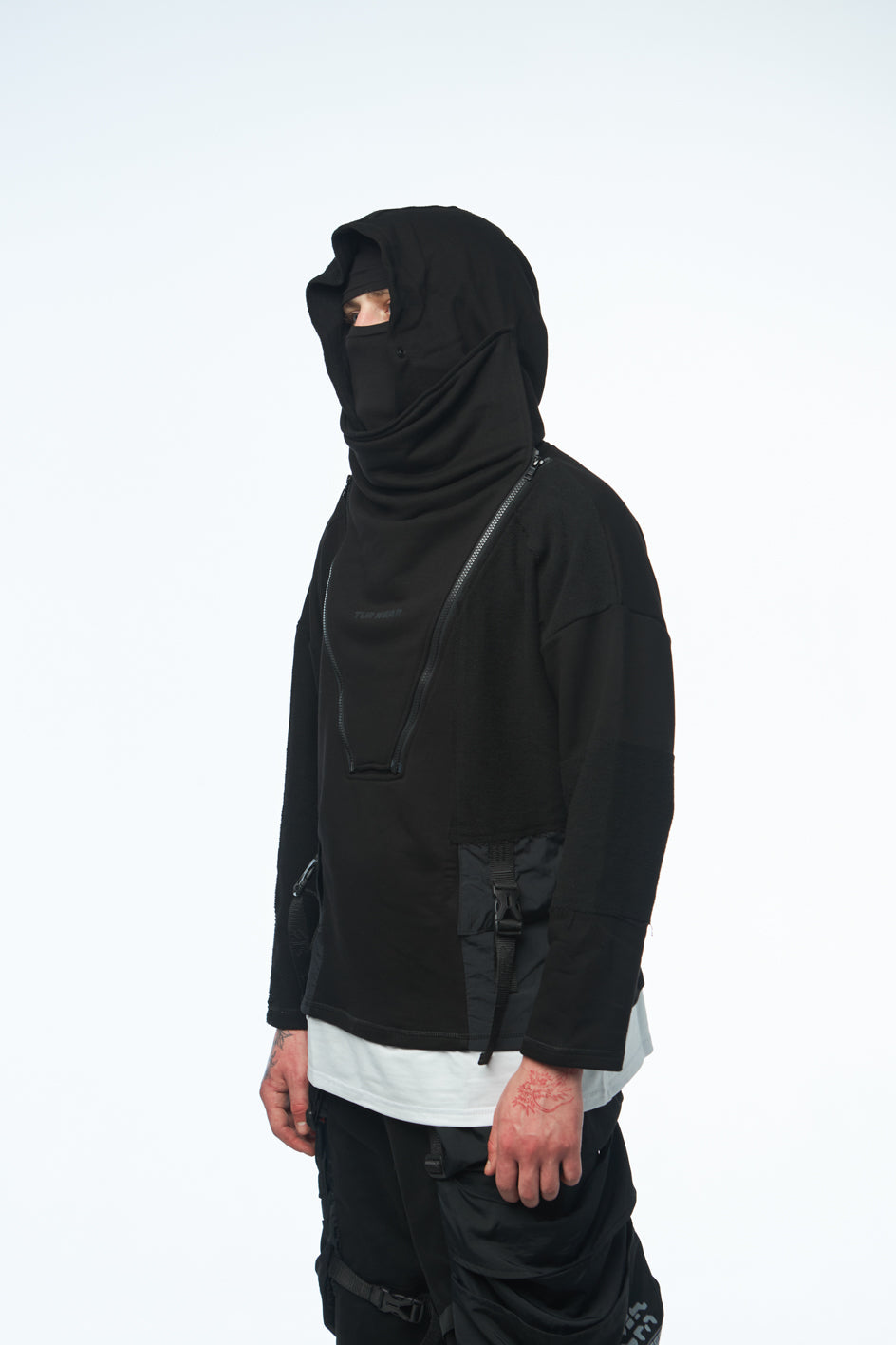 Hoodie with T-Shirt Layering Effect "SM-2407"