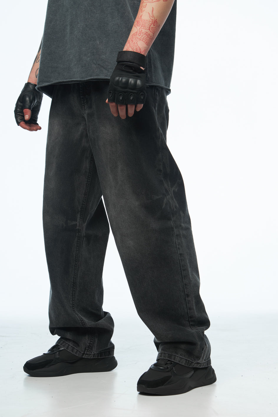 Baggy Jeans with Washed Effect